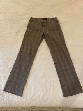 GAP Plaid Dress Pants in Brown Tone